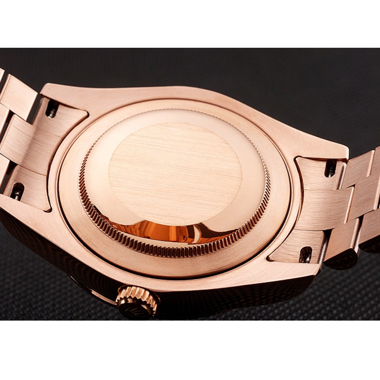 Aaa replica Diamonds Rolex Gold Dial 1454102 Bracelet And Rose Black Day-Date Rubies Swiss 0528
